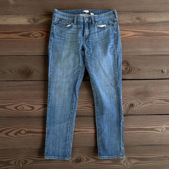 j CREW Women's Ankle Straight Jeans Size 30 - Picture 1 of 8